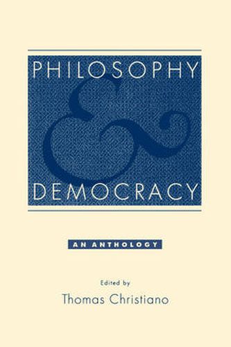 Cover image for Philosophy and Democracy: An Anthology