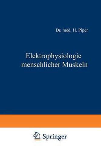 Cover image for Elektrophysiologie Menschlicher Muskeln