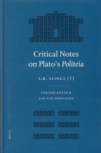 Cover image for Critical Notes on Plato's Politeia