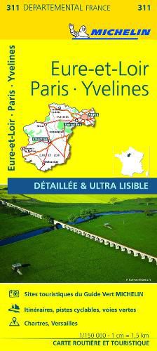 Cover image for Eure-et-Loir, Paris, Yvelines - Michelin Local Map 311