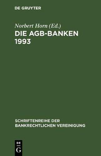 Cover image for Die AGB-Banken 1993