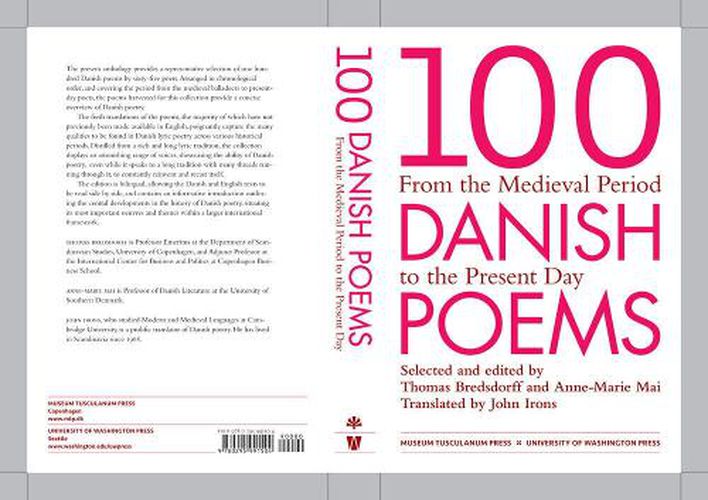 Cover image for 100 Danish Poems: From the Medieval Period to the Present Day
