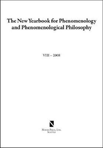 Cover image for The New Yearbook for Phenomenology and Phenomenological Philosophy: Volume 8