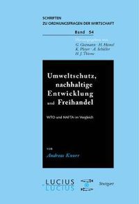 Cover image for Umweltschutz, nachhaltige Entwicklung und Freihandel