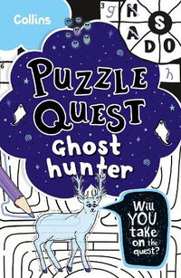 Cover image for Ghost Hunter: Solve More Than 100 Puzzles in This Adventure Story for Kids Aged 7+