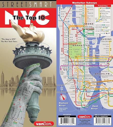 Cover image for Streetsmart NYC Top 10 Map by Vandam: The Top 10