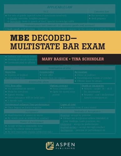 Cover image for The MBE Decoded: Multistate Bar Exam