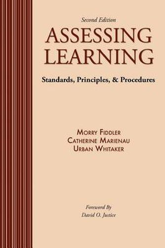 Cover image for Assessing Learning: Standards, Principles, AND Procedures