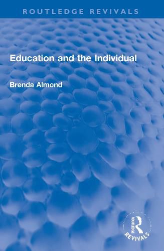 Cover image for Education and the Individual