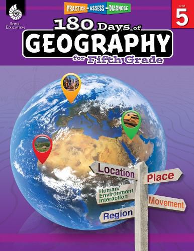 Cover image for 180 Days of Geography for Fifth Grade: Practice, Assess, Diagnose