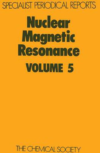 Cover image for Nuclear Magnetic Resonance: Volume 5