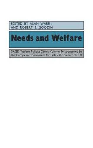 Cover image for Needs and Welfare