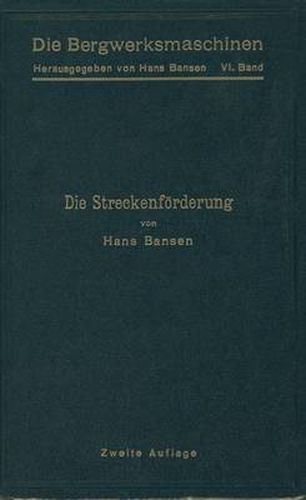 Cover image for Die Streckenfoerderung