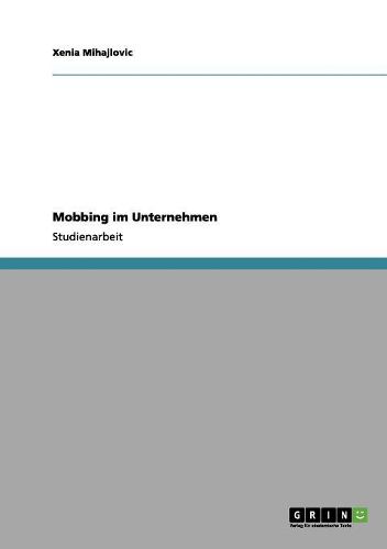 Cover image for Mobbing Im Unternehmen