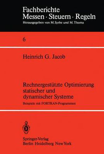 Cover image for Rechnergestutzte Optimierung Statischer und Dynamischer Systeme