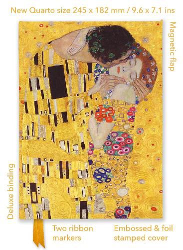 Cover image for Gustav Klimt: The Kiss (Foiled Quarto Journal)