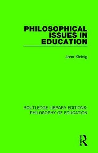 Cover image for Philosophical Issues in Education