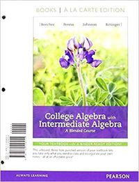 Cover image for College Algebra with Intermediate Algebra: A Blended Course