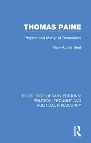 Cover image for Thomas Paine: Prophet and Martyr of Democracy