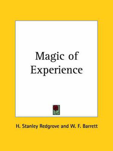 Cover image for Magic of Experience (1915)