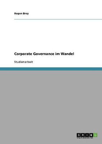 Cover image for Corporate Governance im Wandel