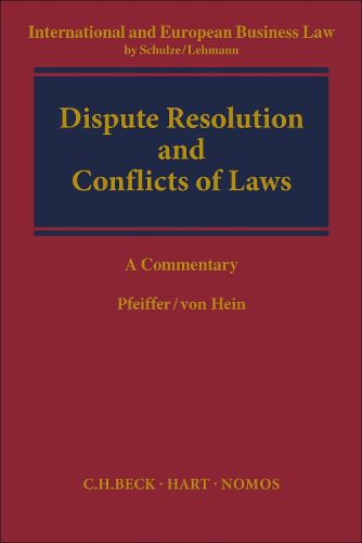 Dispute Resolution and Conflict of Laws