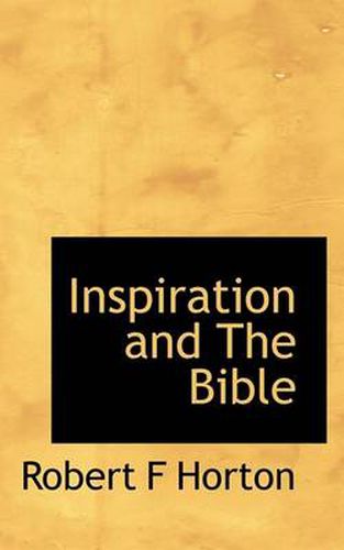 Cover image for Inspiration and the Bible