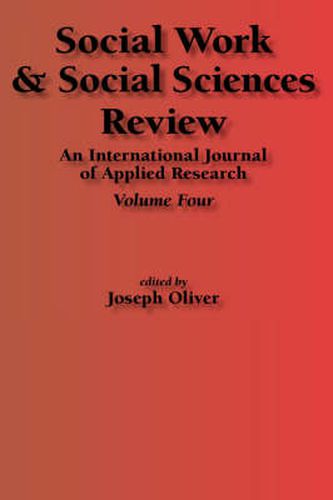 Social Work & Social Sciences Review Volume 4