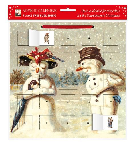 Cover image for Mr & Mrs Snowman advent calendar (with stickers)