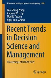 Cover image for Recent Trends in Decision Science and Management: Proceedings of ICDSM 2019