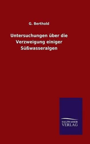 Cover image for Untersuchungen uber die Verzweigung einiger Susswasseralgen