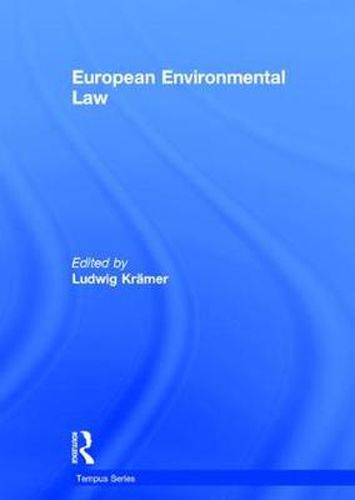 Cover image for European Environmental Law: A Comparative Perspective