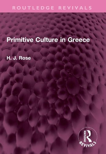 Cover image for Primitive Culture in Greece