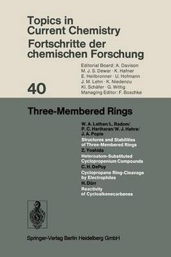 Cover image for Three-Membered Rings