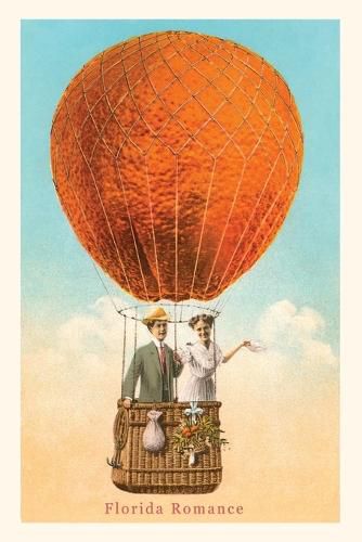 Cover image for Vintage Journal Florida Romance, Couple in Orange Balloon