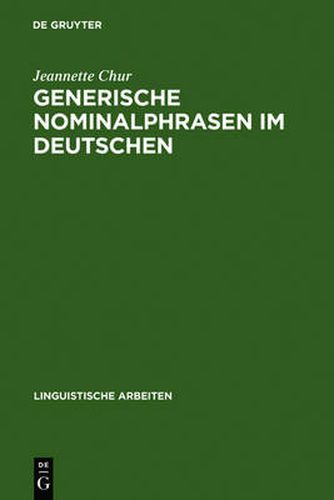 Cover image for Generische Nominalphrasen im Deutschen