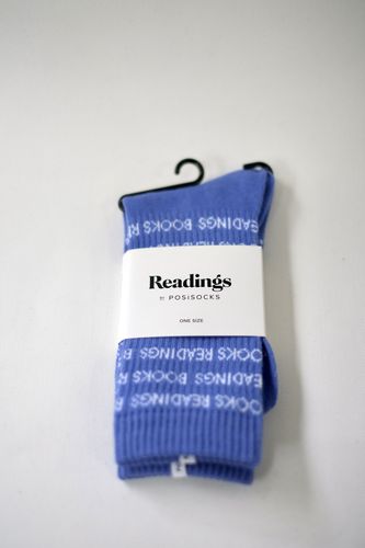 Cover image for Readings x Posisocks Crew Socks (Blue/White)