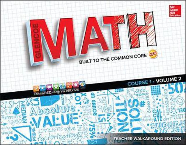 Cover image for Glencoe Math, Course 1, Teacher Walkaround Edition, Volume 2