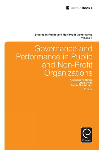 Cover image for Governance and Performance in Public and Non-Profit Organizations
