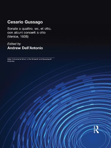 Cover image for Cesario Gussago. Sonate a quattro, sei, et otti