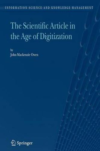 Cover image for The Scientific Article in the Age of Digitization