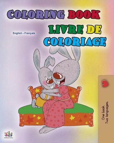 Cover image for Coloring book #1 (English French Bilingual edition): Language learning colouring and activity book