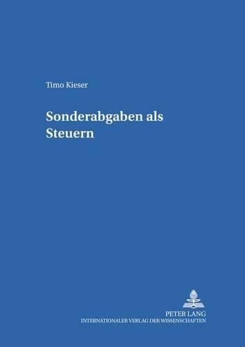 Cover image for Sonderabgaben ALS Steuern