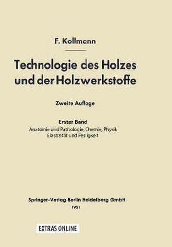 Cover image for Technologie Des Holzes Und Der Holzwerkstoffe: 1. Band