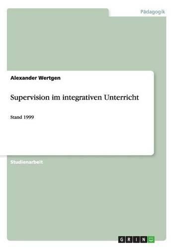 Cover image for Supervision Im Integrativen Unterricht