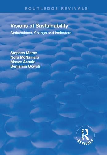 Cover image for Visions of Sustainability: Stakeholders, Change and Indicators