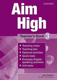 Cover image for Aim High Level 3 Teacher's Book: A new secondary course which helps students become successful, independent language learners