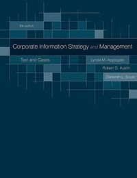 Cover image for Corporate Information Strategy and Management: Text and Cases