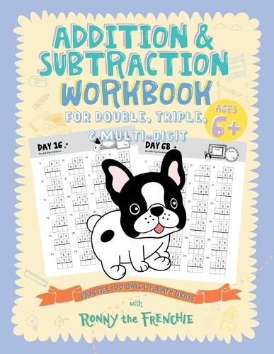 Cover image for Addition and Subtraction Workbook for Double, Triple, & Multi-Digit