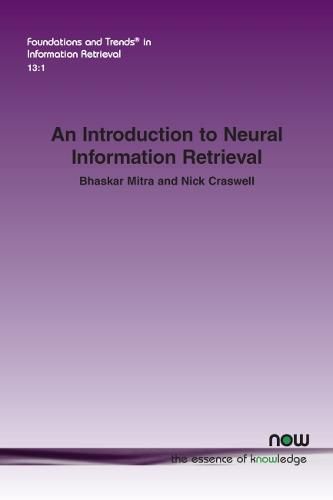 Cover image for An Introduction to Neural Information Retrieval